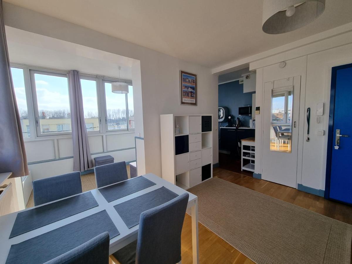 Studio Malouin - Sur La Digue De Malo Les Bains Avec Vue Sur Mer Dış mekan fotoğraf