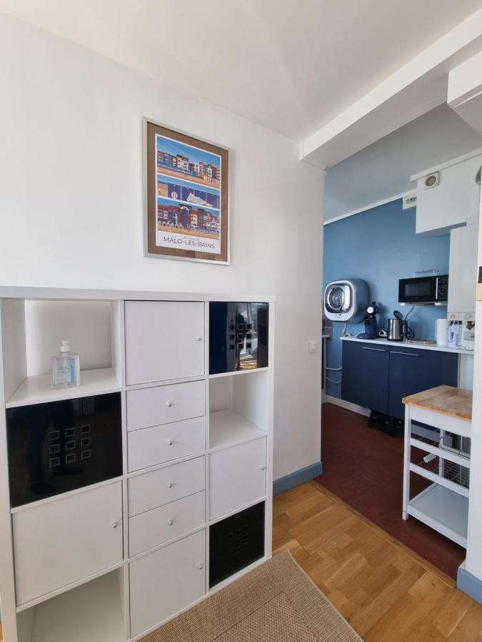 Studio Malouin - Sur La Digue De Malo Les Bains Avec Vue Sur Mer Dış mekan fotoğraf